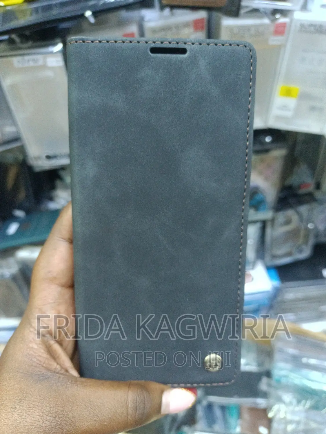 Black Caseme Leather Flip Cover For Redmi Note 13pro Plus 5g