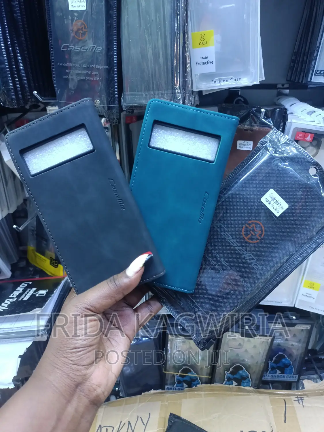 Google Pixel 6 Pro Caseme Leather Flip Cover