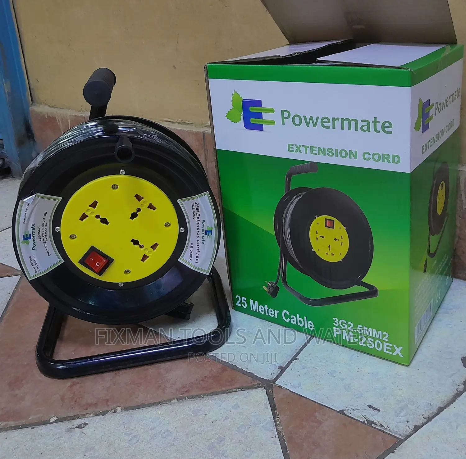 New Extension Cable Reel 2.5mm 25M Long