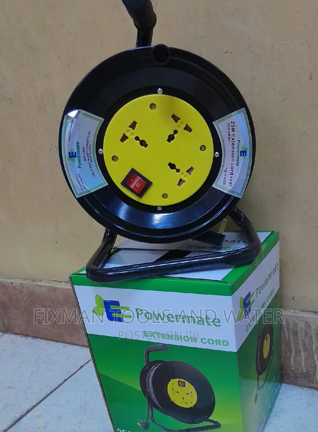 New Extension Cable Reel 2.5mm 25M Long