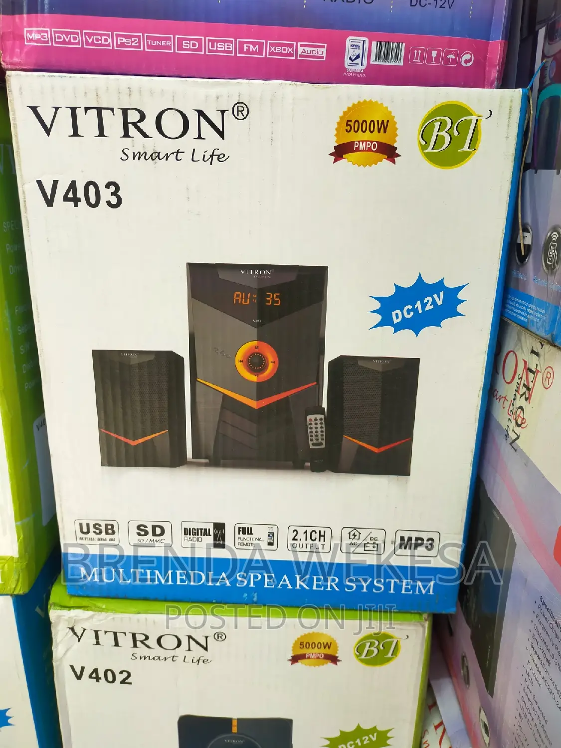 Vitron V402 2.1ch Sub Woofer System Usb/Sd/Fm 5000w.