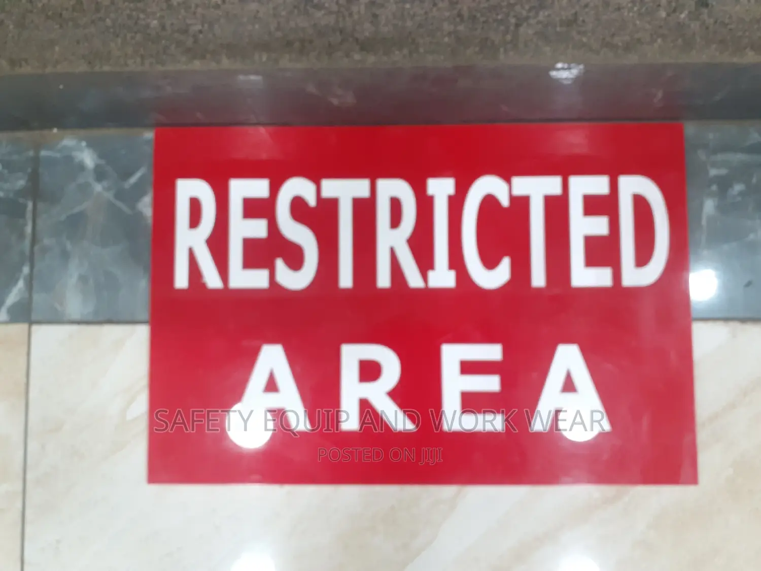 Authorized Restricted Area Sigh