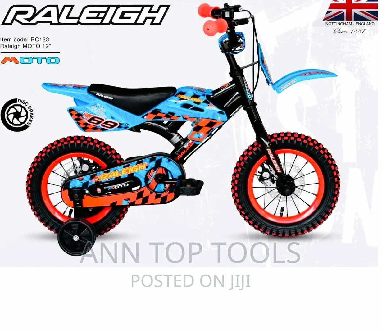 Raleigh Kids Motorbike 12inch