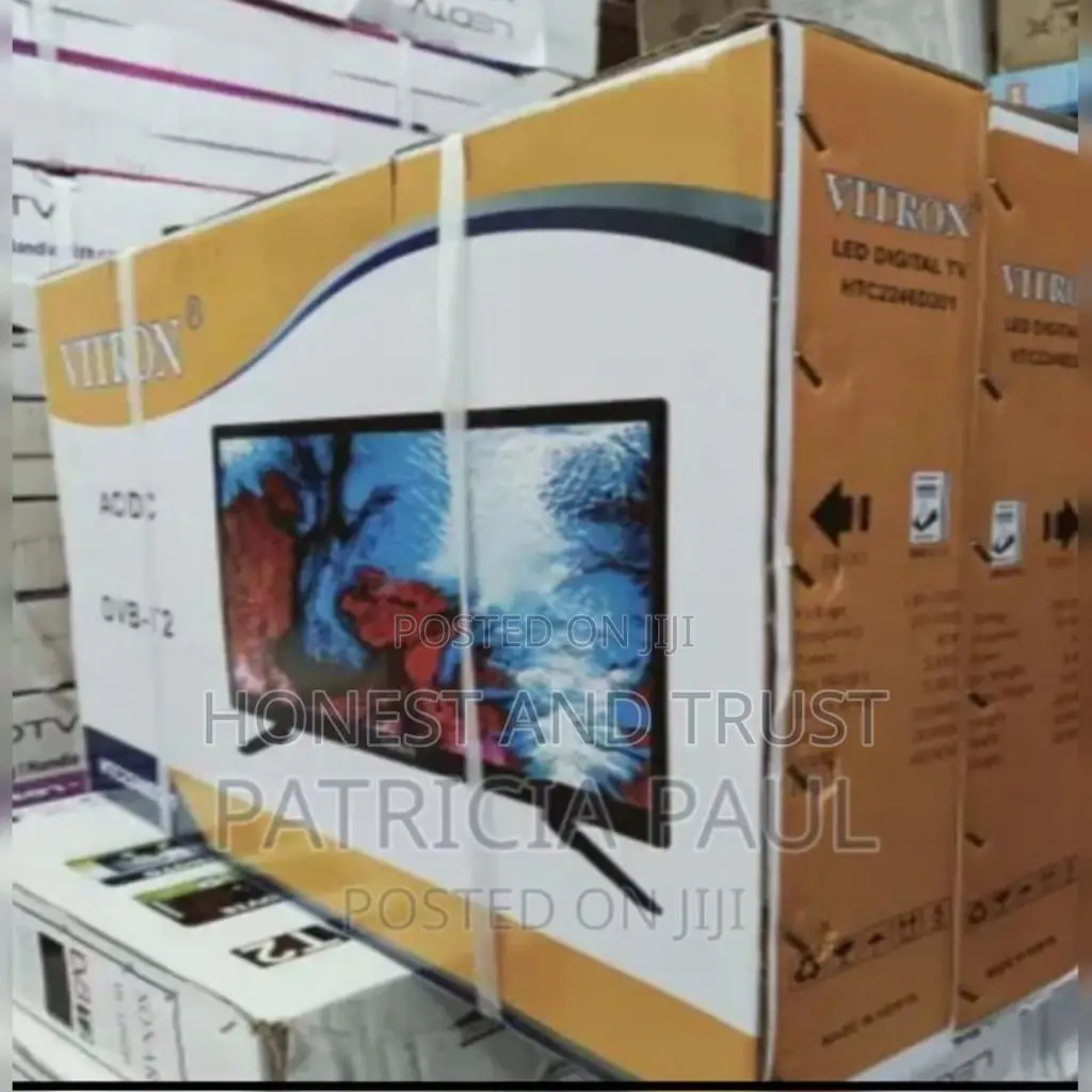 Vitron 22" Digital TV Dvbt2 Clear Motion Pictures Black