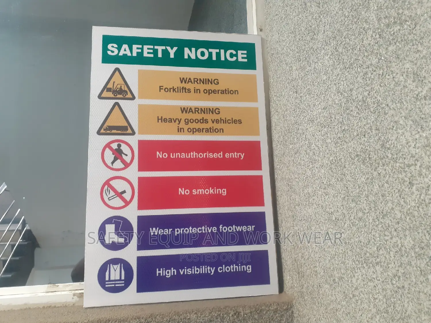 Get Visible Safety Notice Sign For Sale