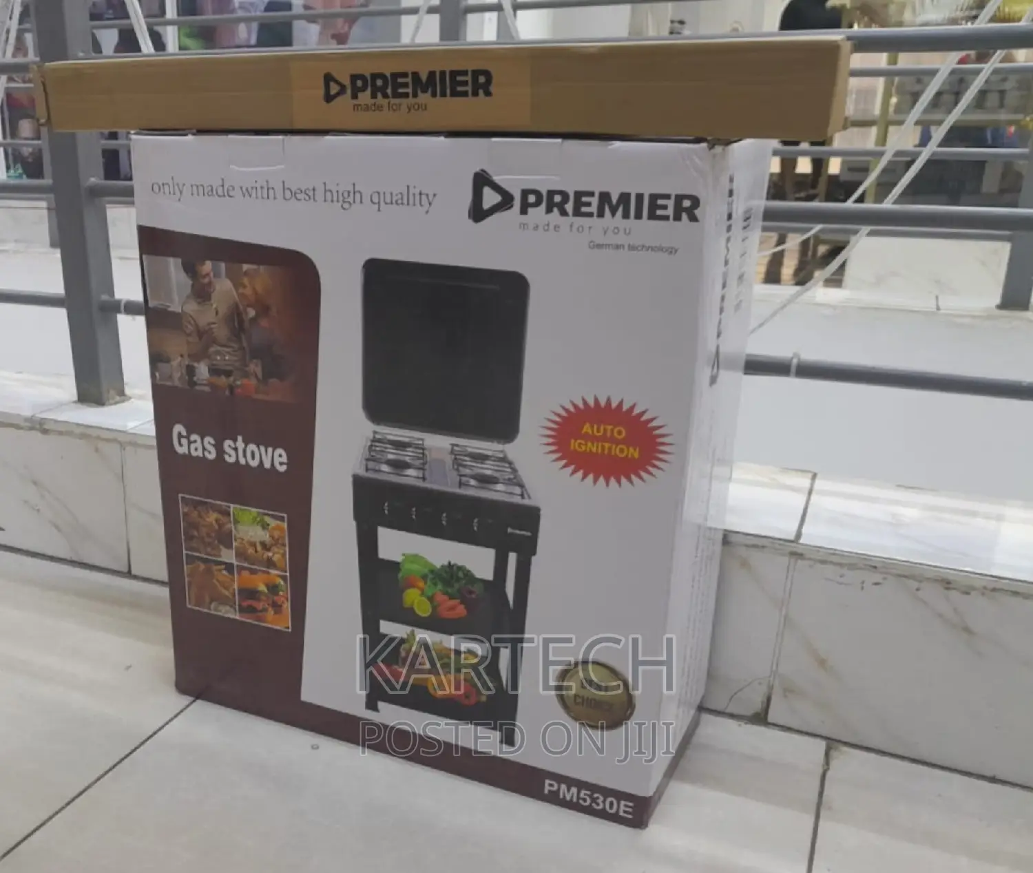 Premier 4 Gas Cooker Auto Ignition With Shelves