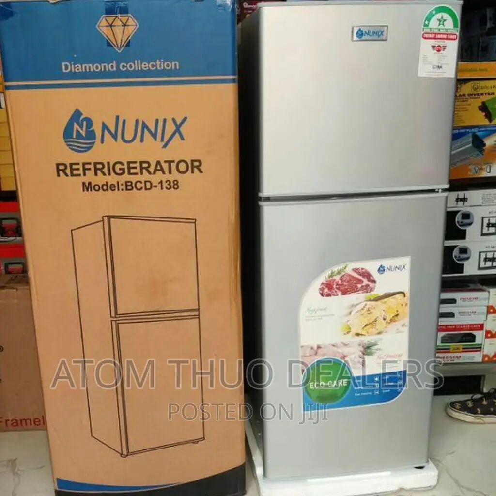 Silver 138 Litres Double Door Fridge