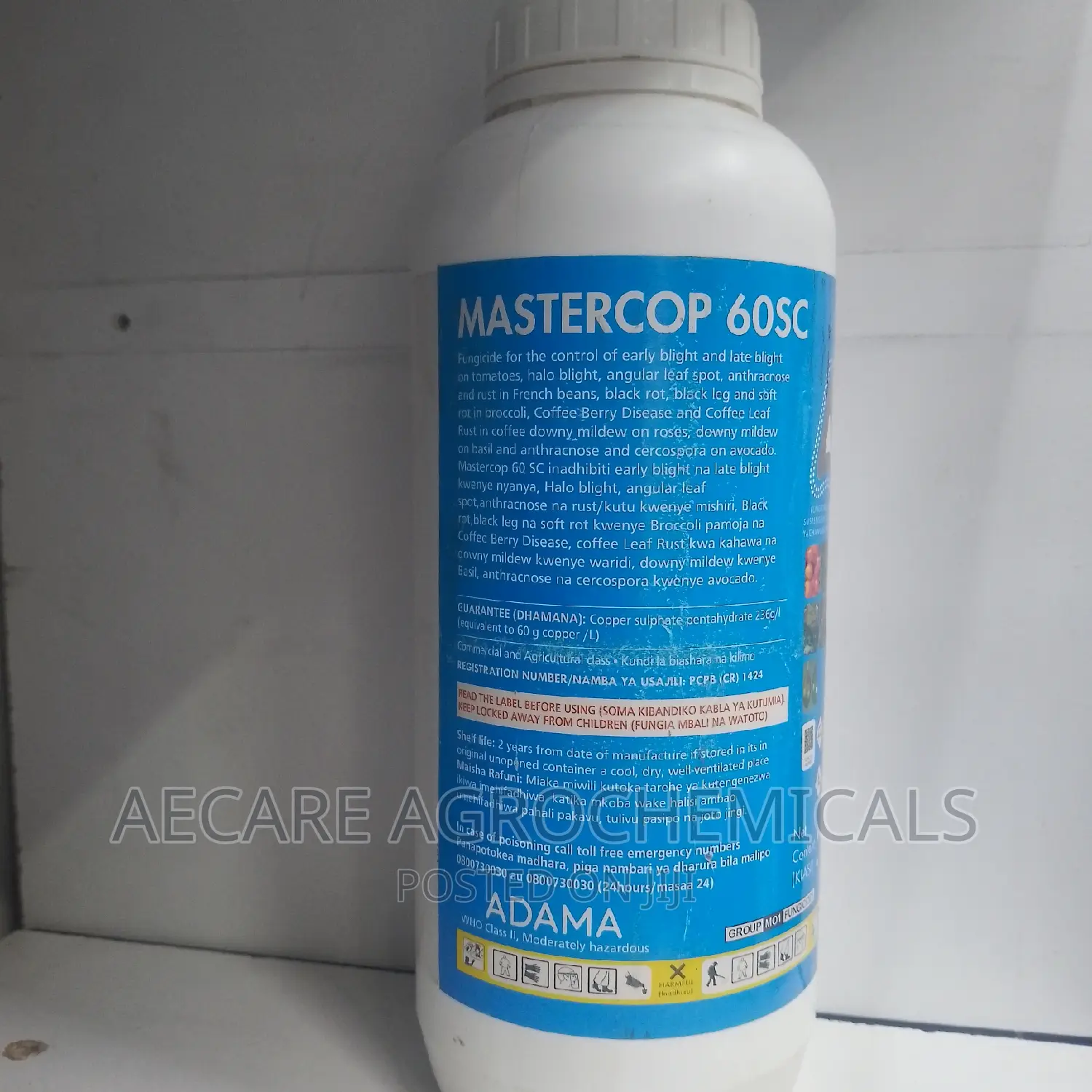 Master Cop 60sc Fungicide 1litre (Liquid Copper and Sulphur)