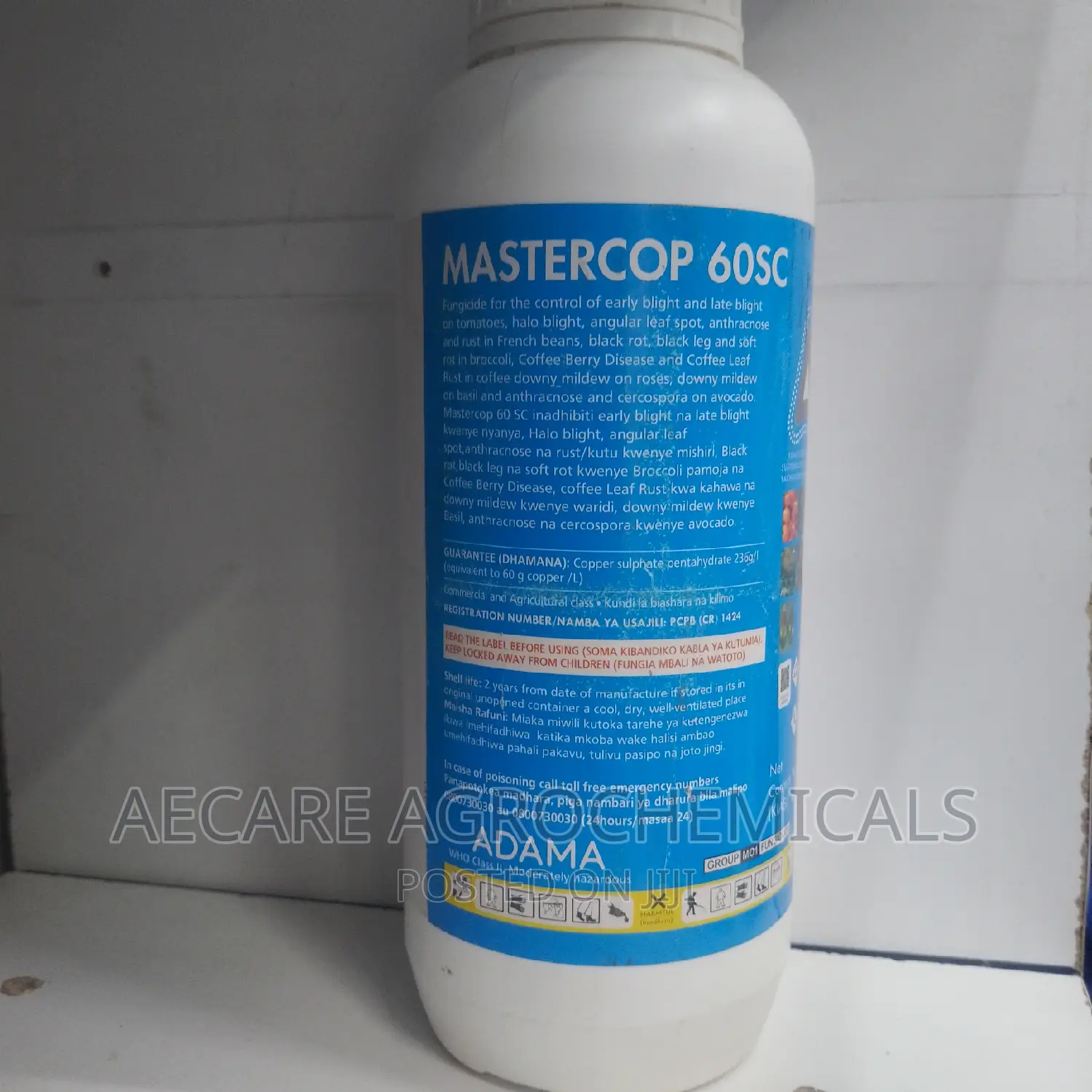Master Cop 60sc Fungicide 1litre (Liquid Copper and Sulphur)