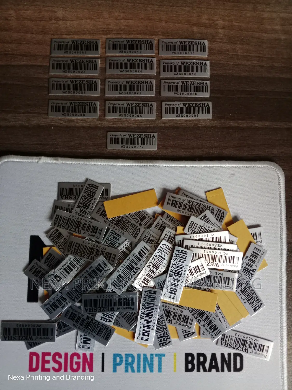 Self Adhesive Asset Management Tags