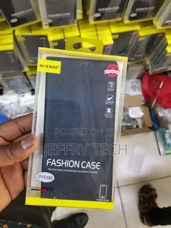 Leather Card Wallet Flip Cover for Oppo A76 4g/A96 4G