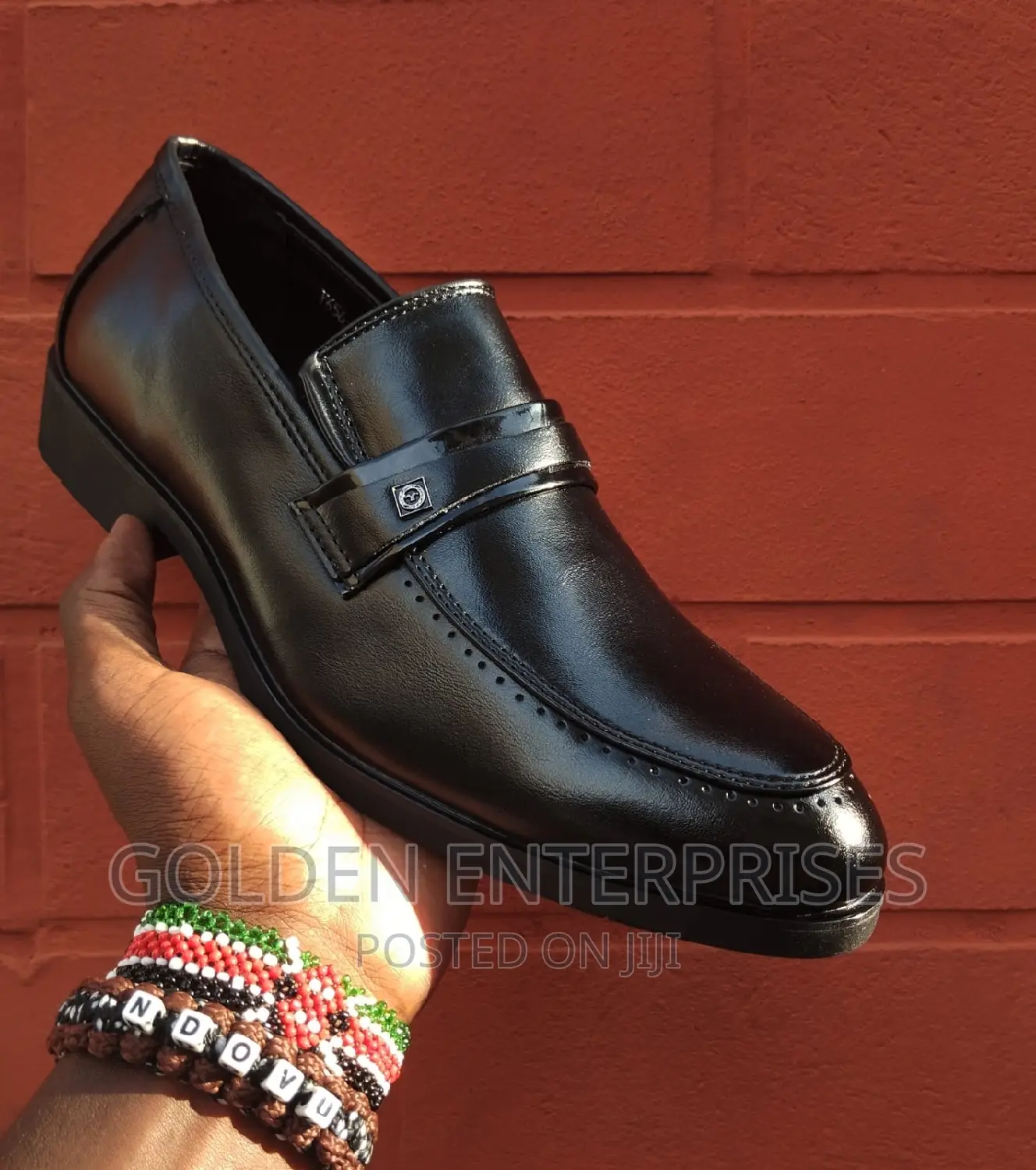 Men's Laceless Official Leather Shoes 39-45