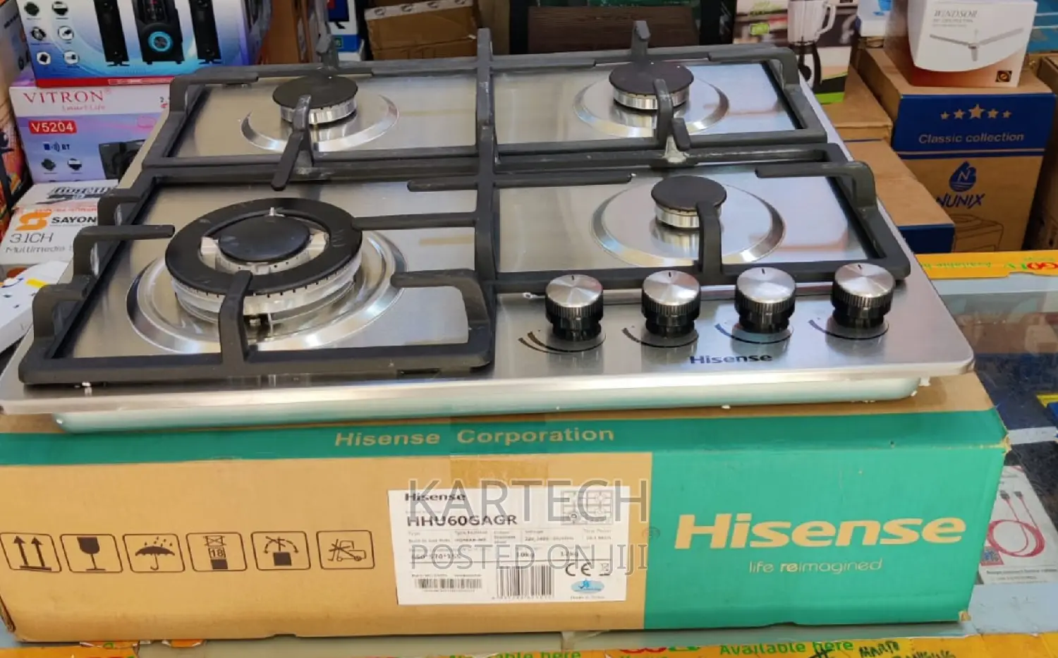 *Hisense BUILT-IN HOB With Wok Burner 60*60cm