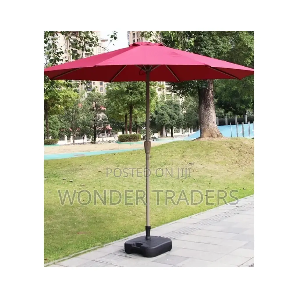 Folding Outdoor Umbrella With Iron Pipe.
