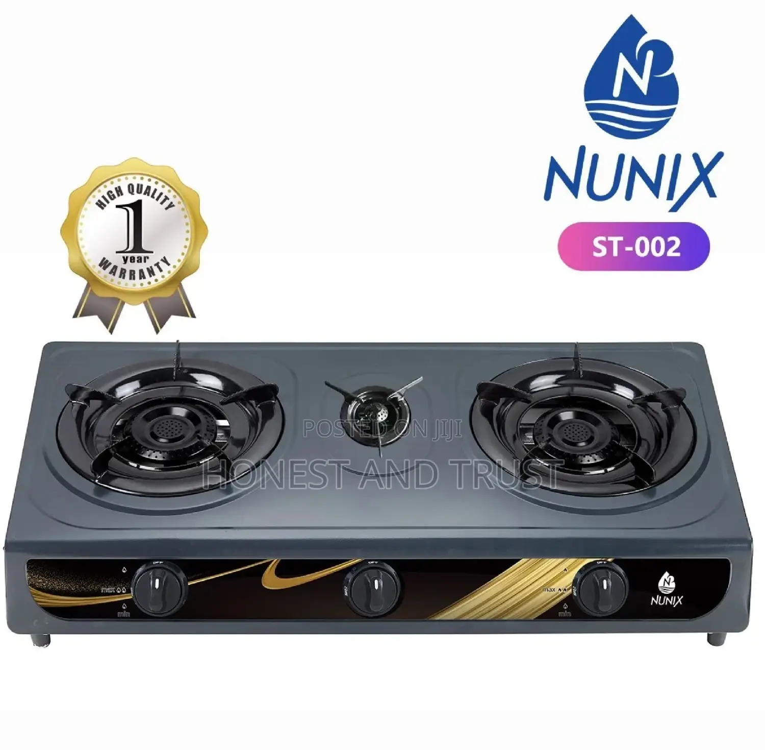 Nunix 3 Burner Tabletop Gas Cooker ST-002