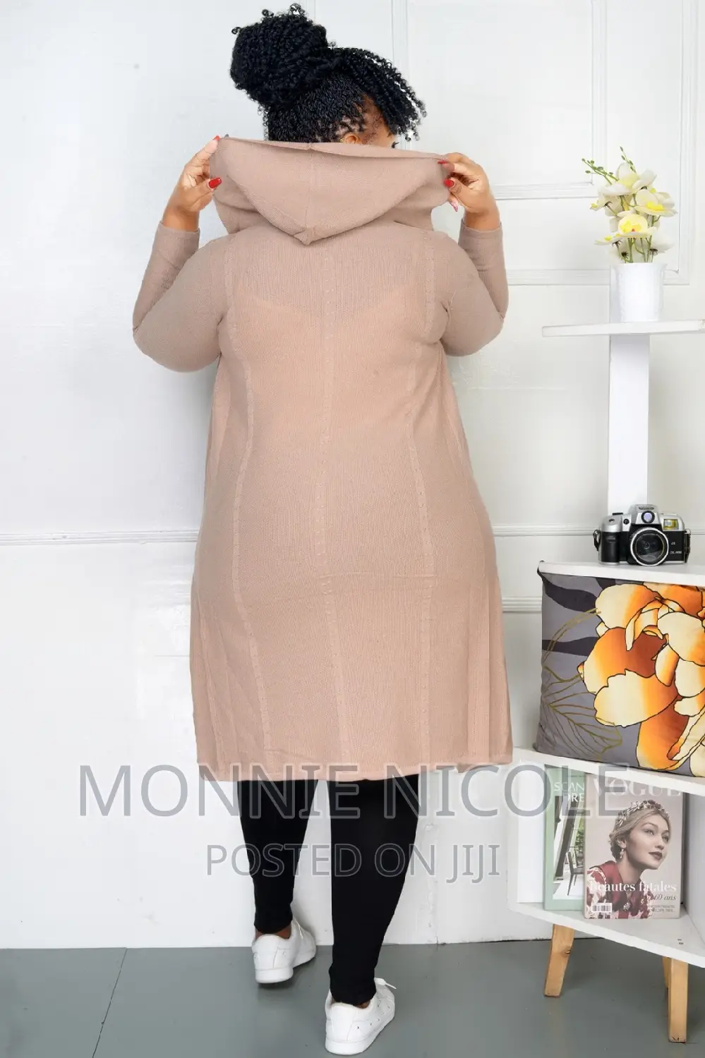 Beige Kimono Sweater.