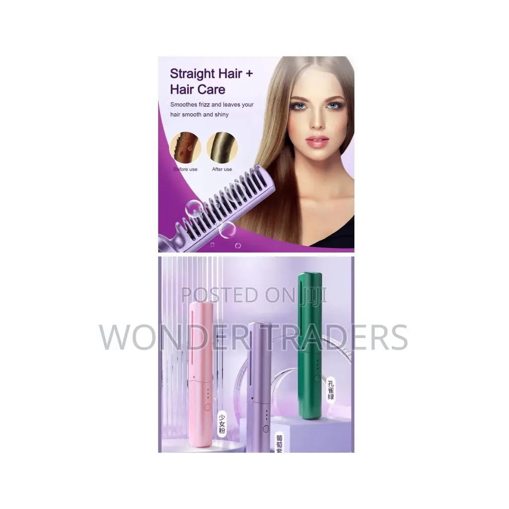 Wireless Hair Straightening Comb
