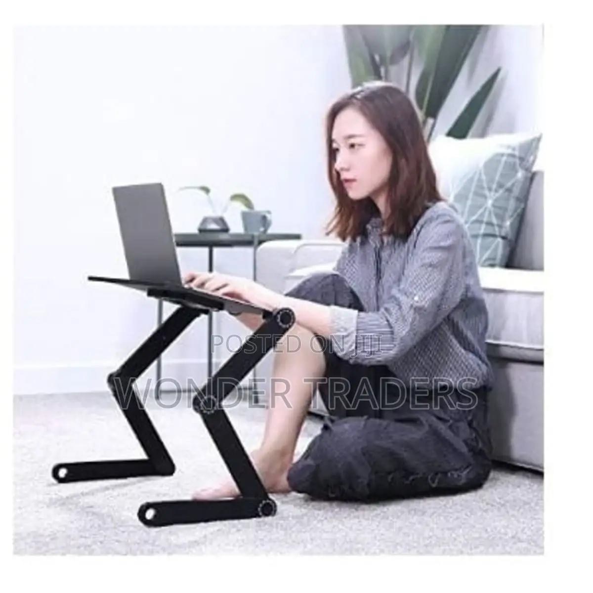 Adjustable Laptop Stand With Fan and Mouse Pad*