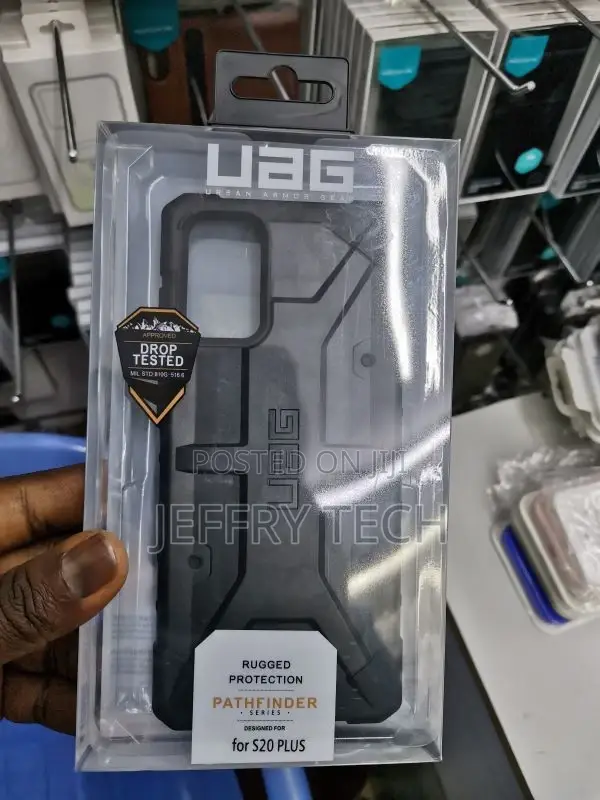 UAG Pathfinder Samsung Galaxy S20 Plus Protective Case-Black