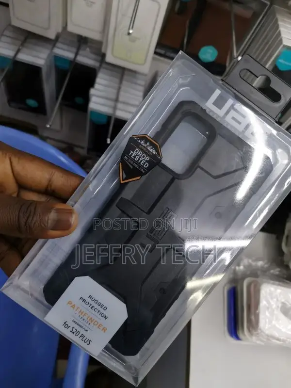 UAG Pathfinder Samsung Galaxy S20 Plus Protective Case-Black