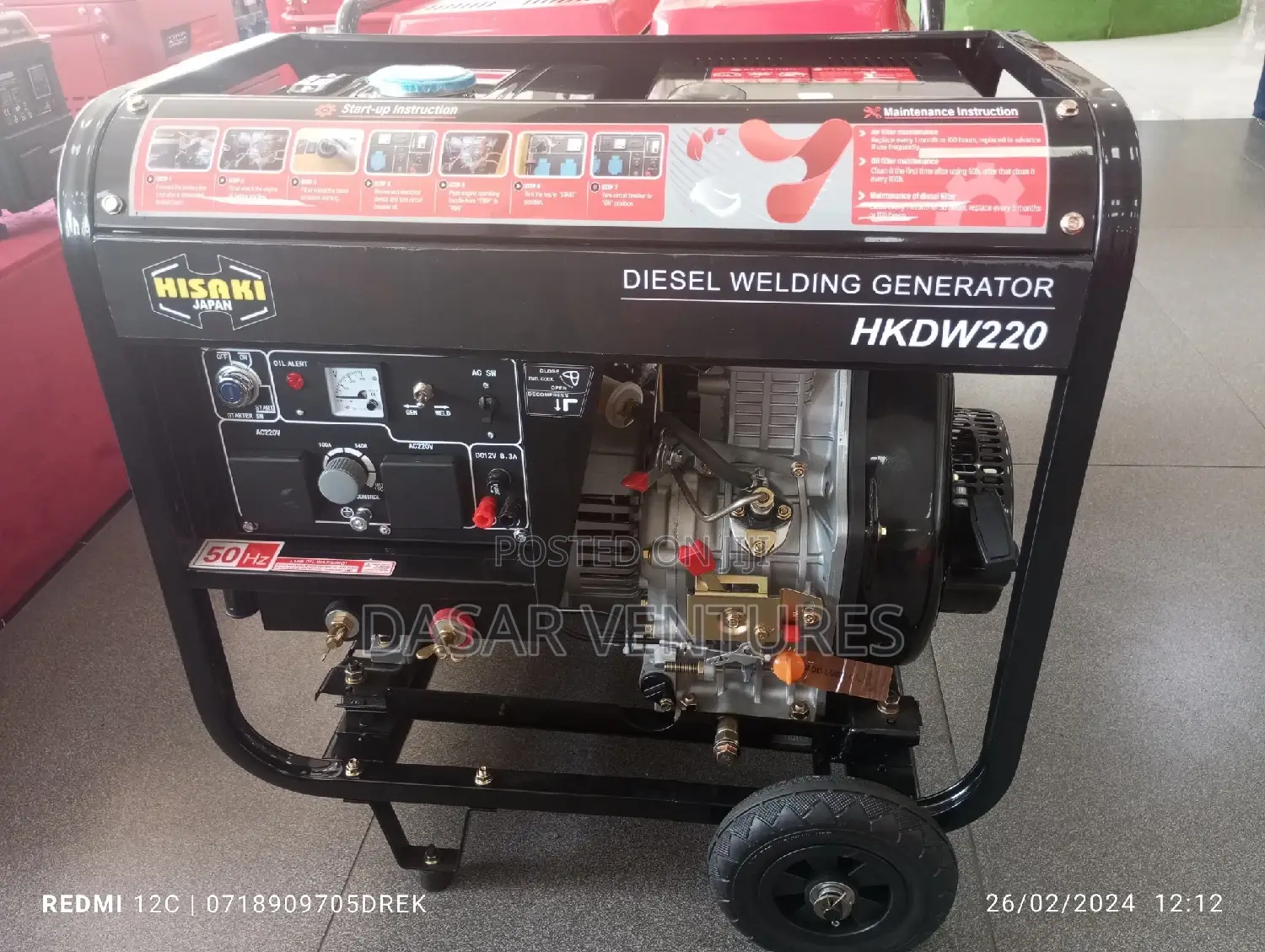 Welding Generator 8kva - Hisaki Japan