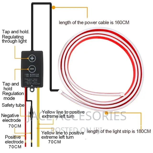 Car Bonnet Flexible Start Scan Dual Color