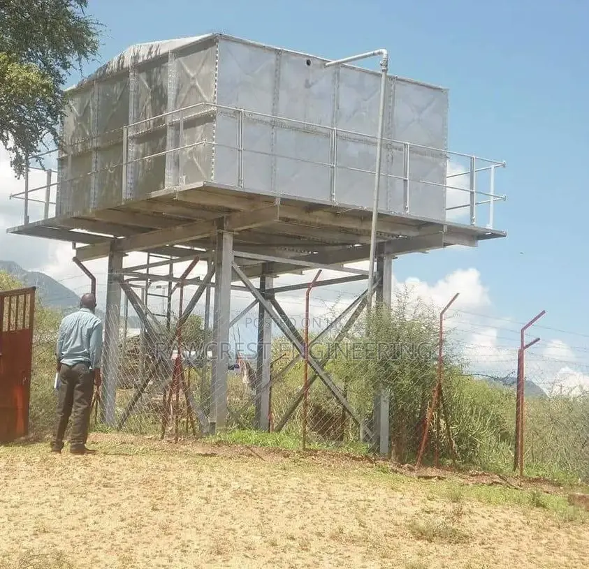 Water Drilling and Steel Tank Installation