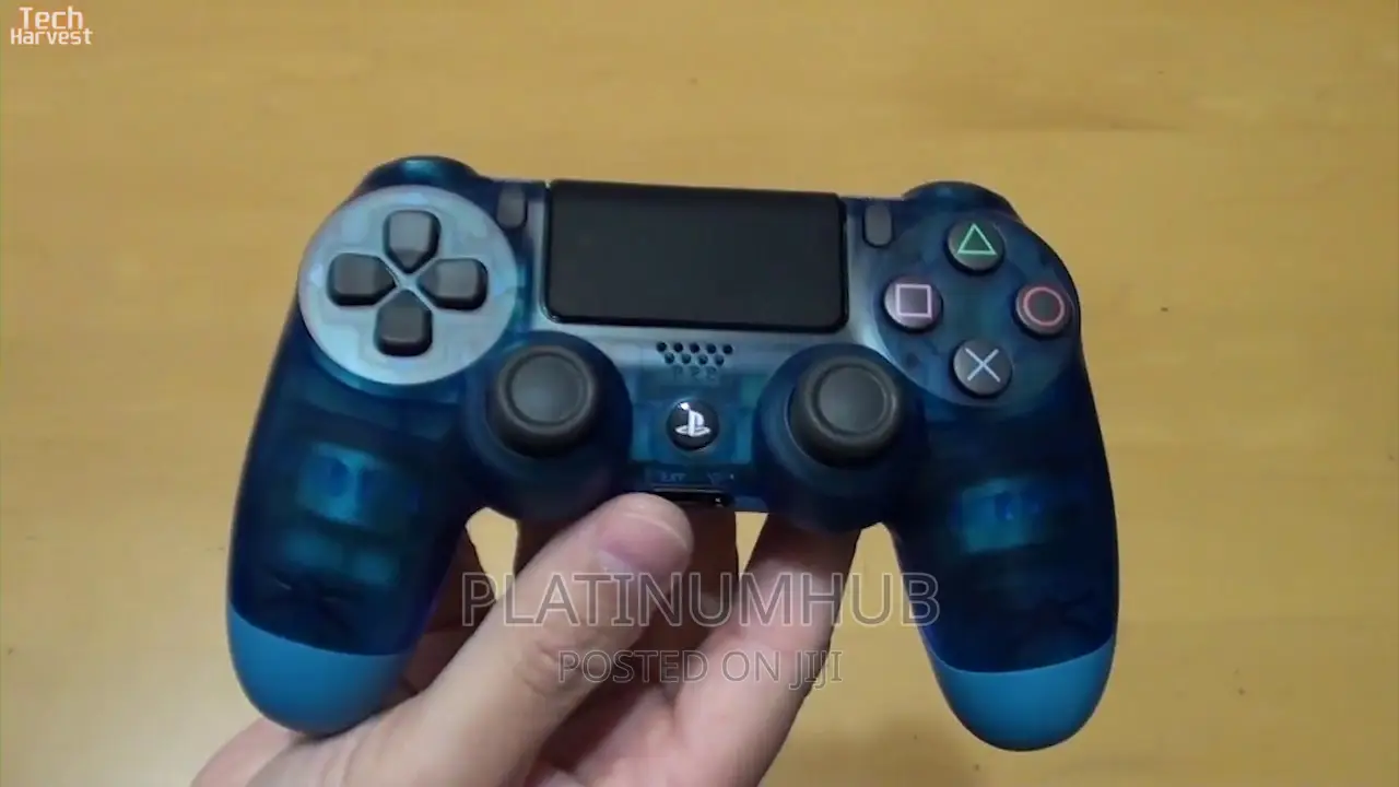 Crystal Blue Controller Play Station 4 Q8u