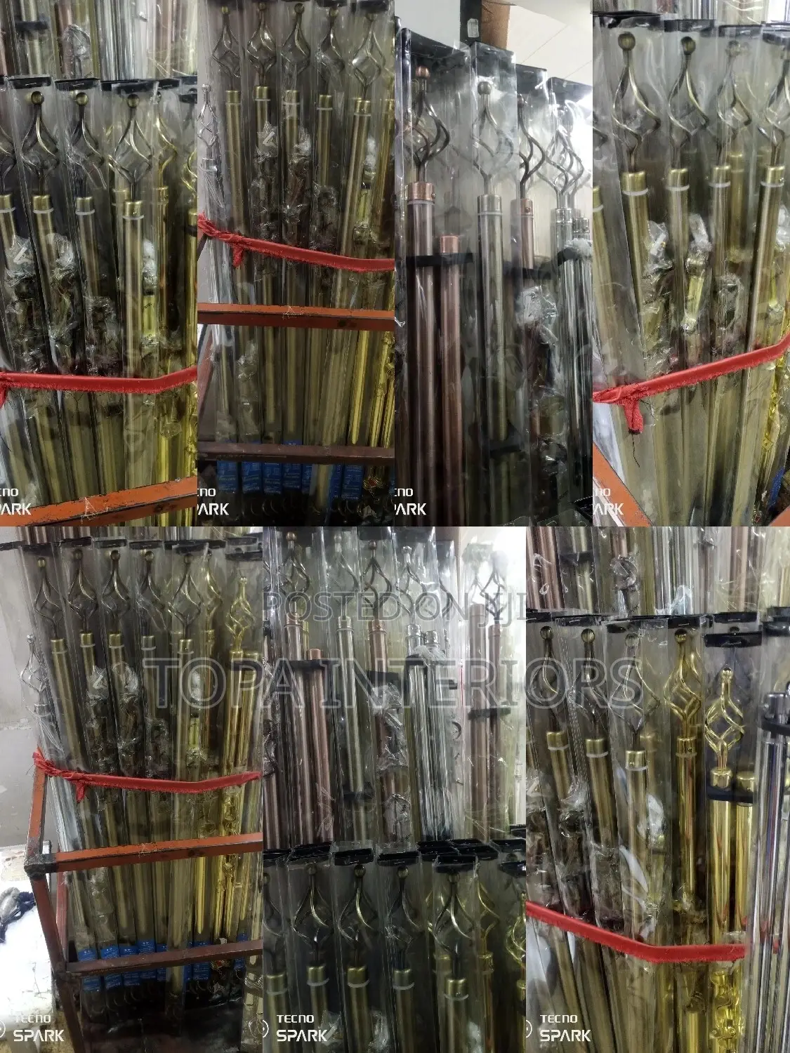 Smooth Chinese Window Curtain Rods 2m Double Window Curtain Rods Set