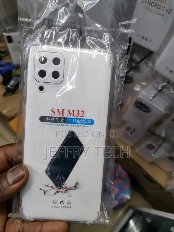 Back Defender Anti Shock Case for Samsung Galaxy M32 - Clear