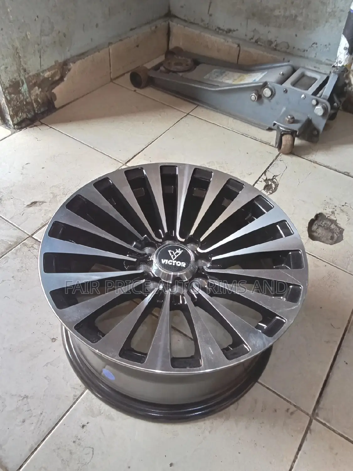 Sports Rims Size 15/5 Normal Black Silver.