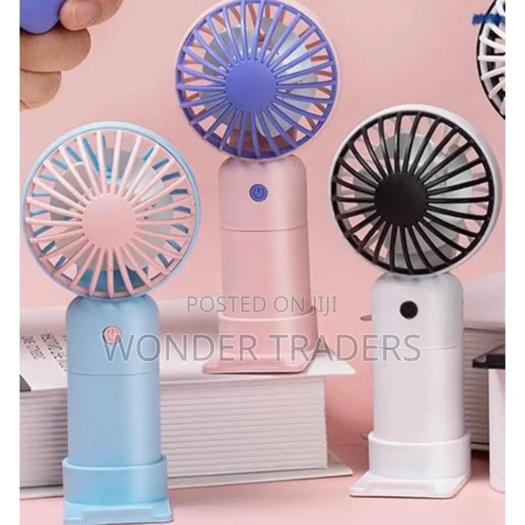 Portable Fan Pink,Purple,White,Blue Available