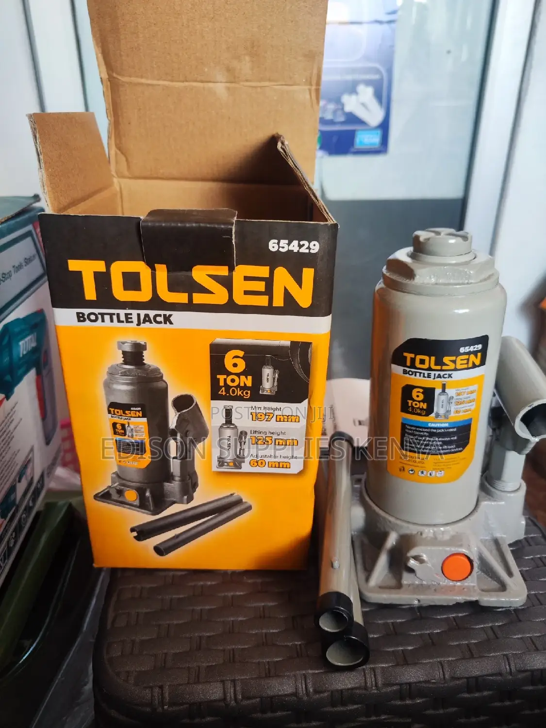 Tolsen Hydraulic Bottle Jack 6tons Heavy Duty Jack 65406
