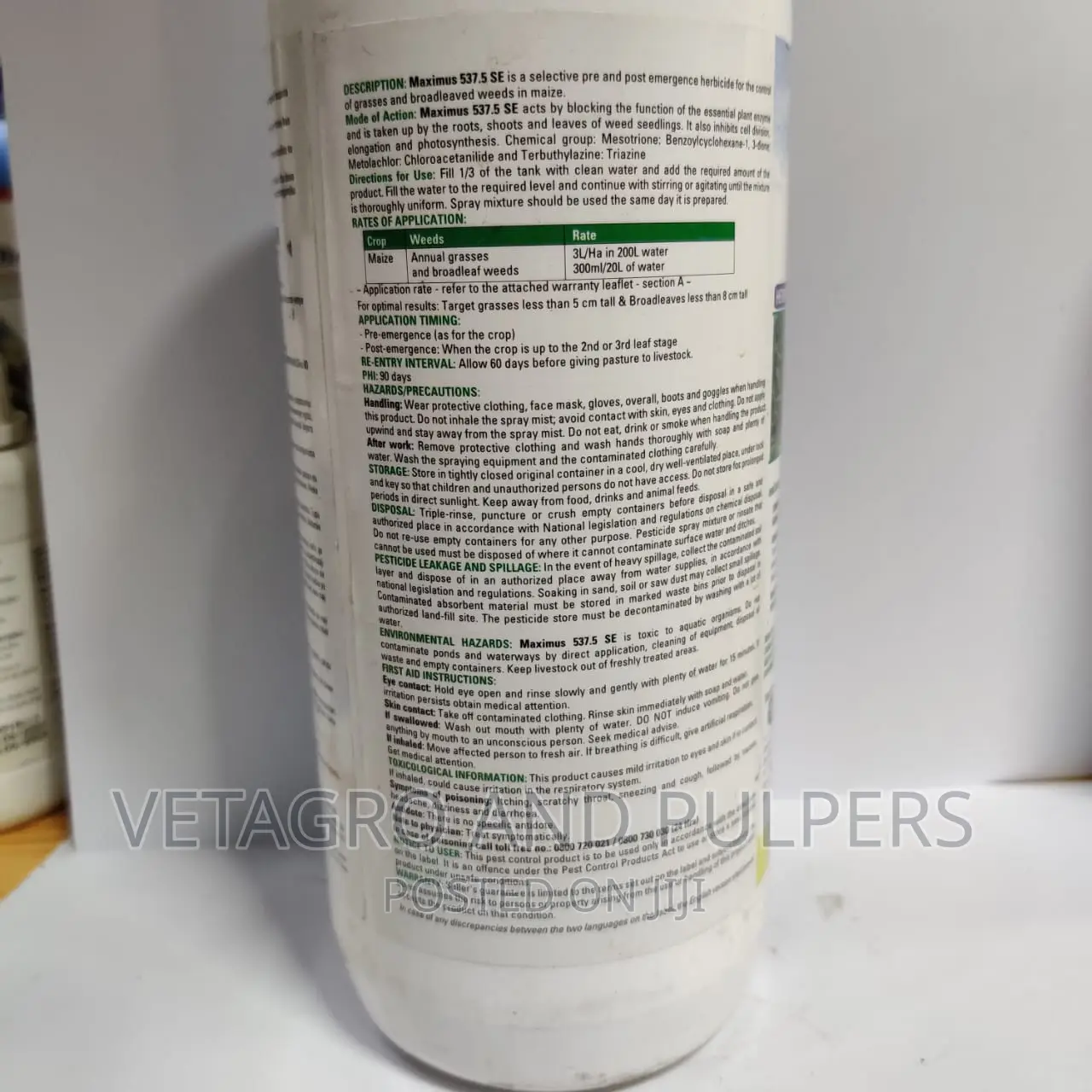 Maximus 537.5 SE Herbicide