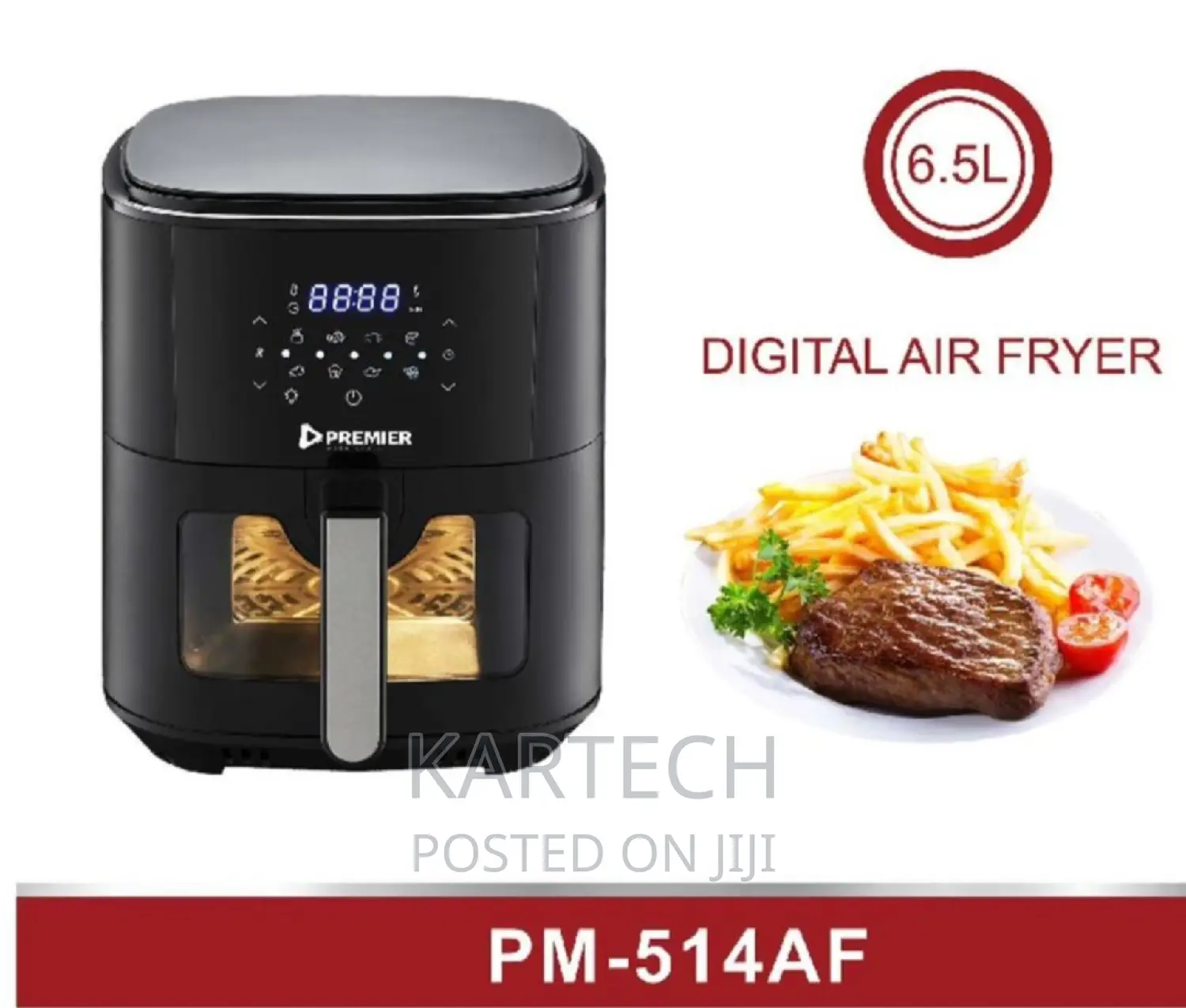 Premier Air Fryer (Digital) 6.5 LTRS