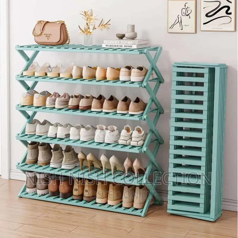6 Tier Bamboo Shoe Rack