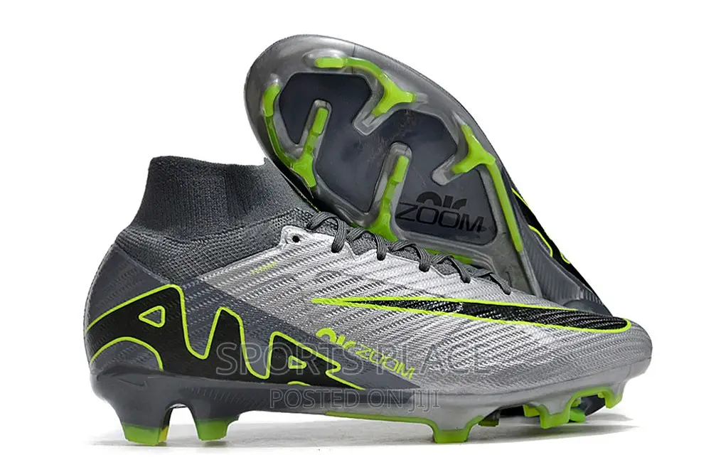Nike Air Zoom Silver Gray Football Soccer Boots
