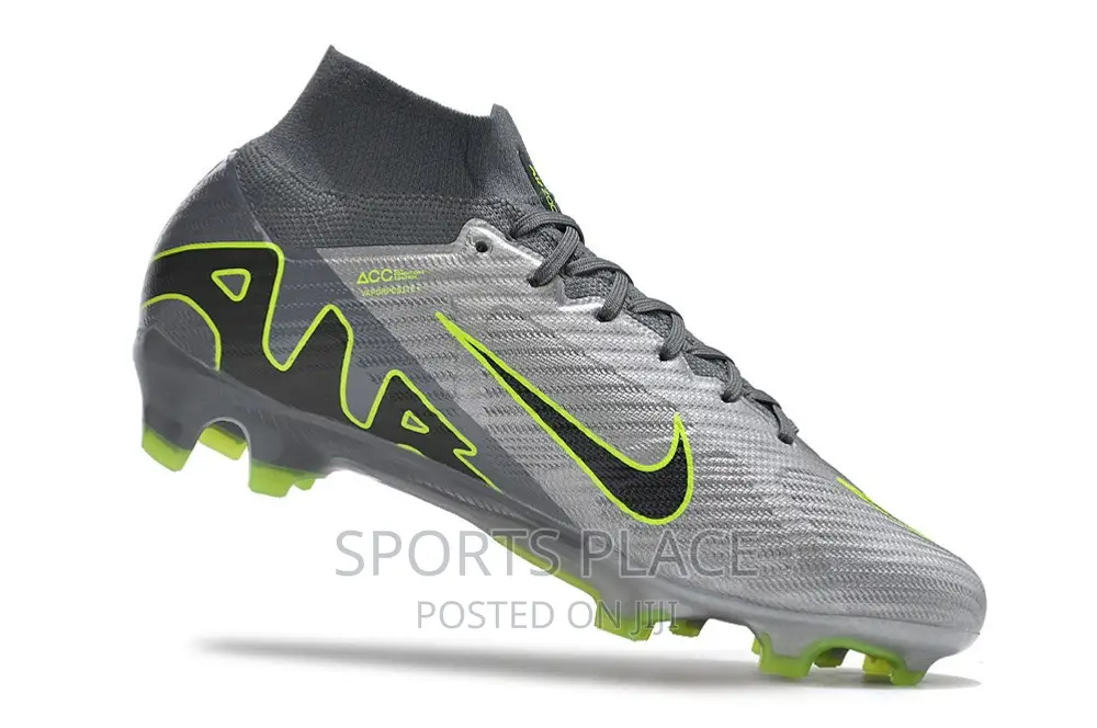 Nike Air Zoom Silver Gray Football Soccer Boots