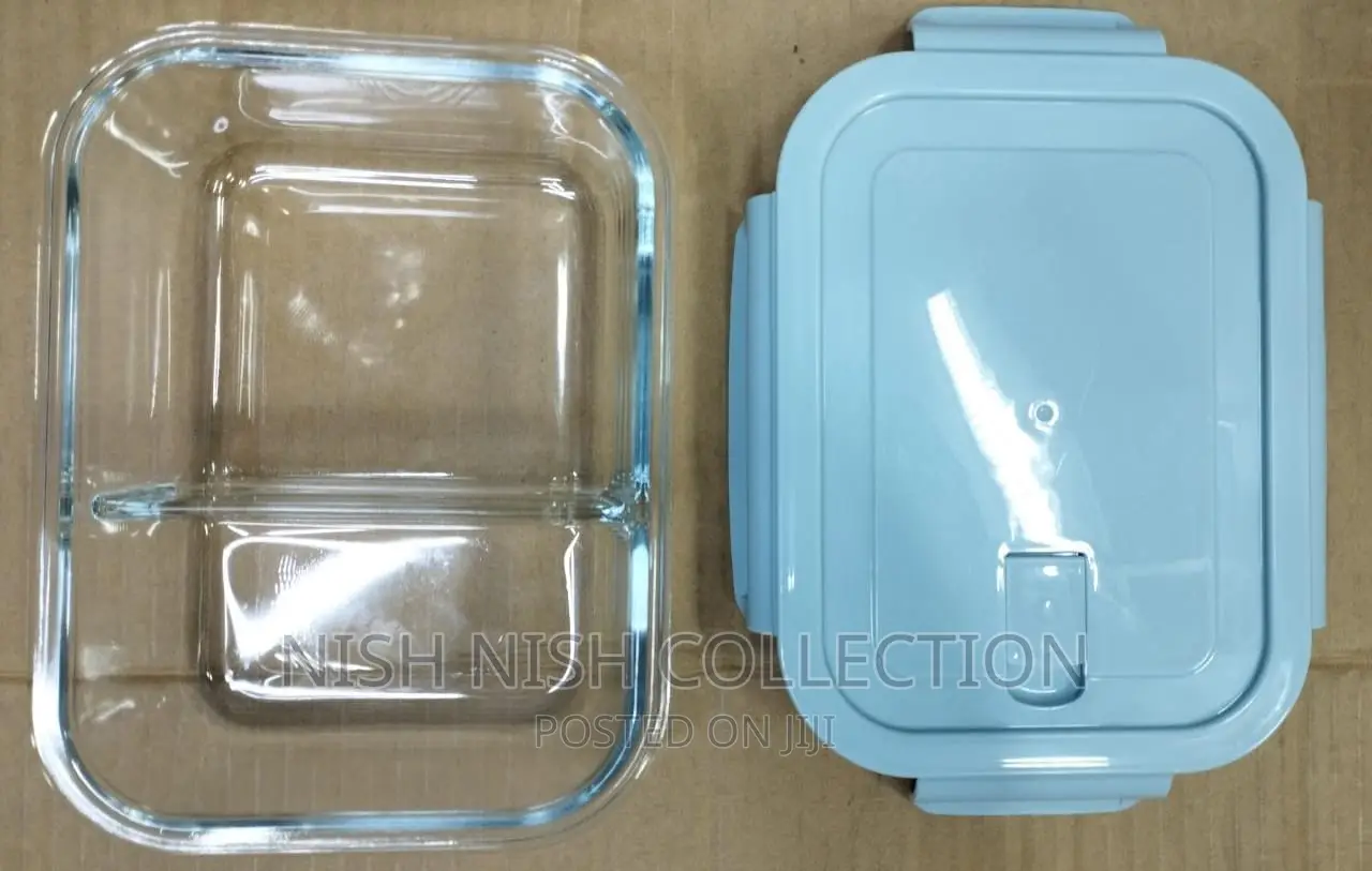 2 Grid - Partitioned Glass Lunch Box