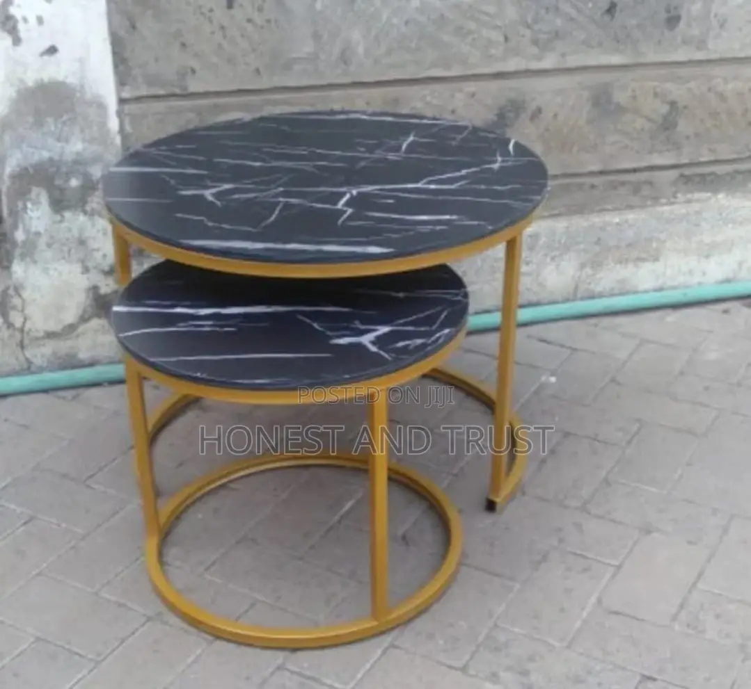Nesting Coffee Table Marble Effect