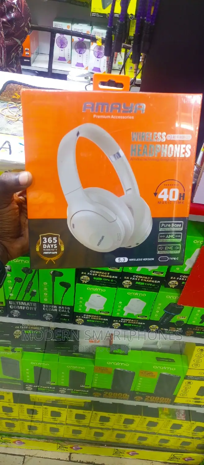 Amaya Active Noise Cancellation (ANC)Bluetooth Headphones