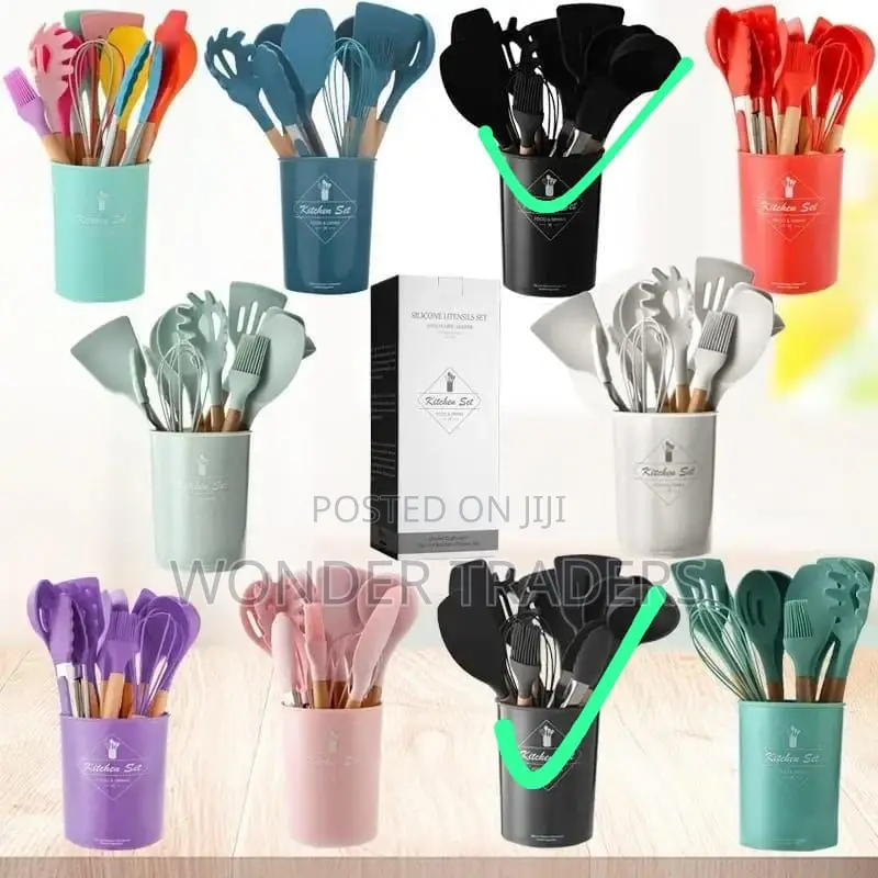 *12pc/11pc Silicon Spoons* (Grey)