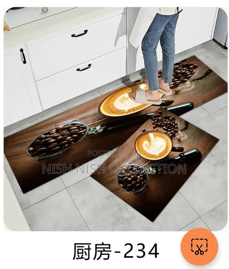 2pcs Kitchen Mats With Rubber Super Non-Slip Underside