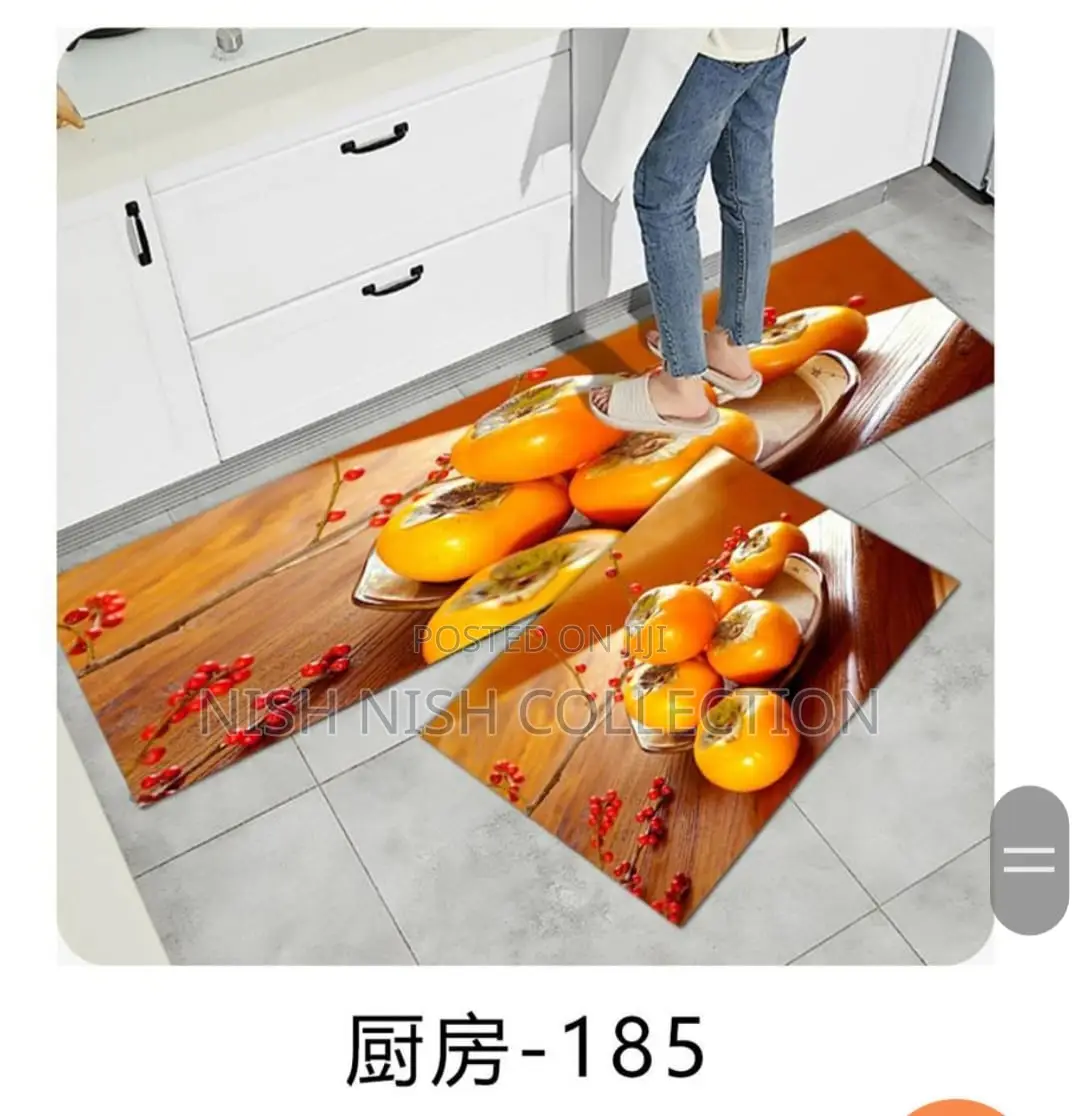 2pcs Kitchen Mats With Rubber Super Non-Slip Underside