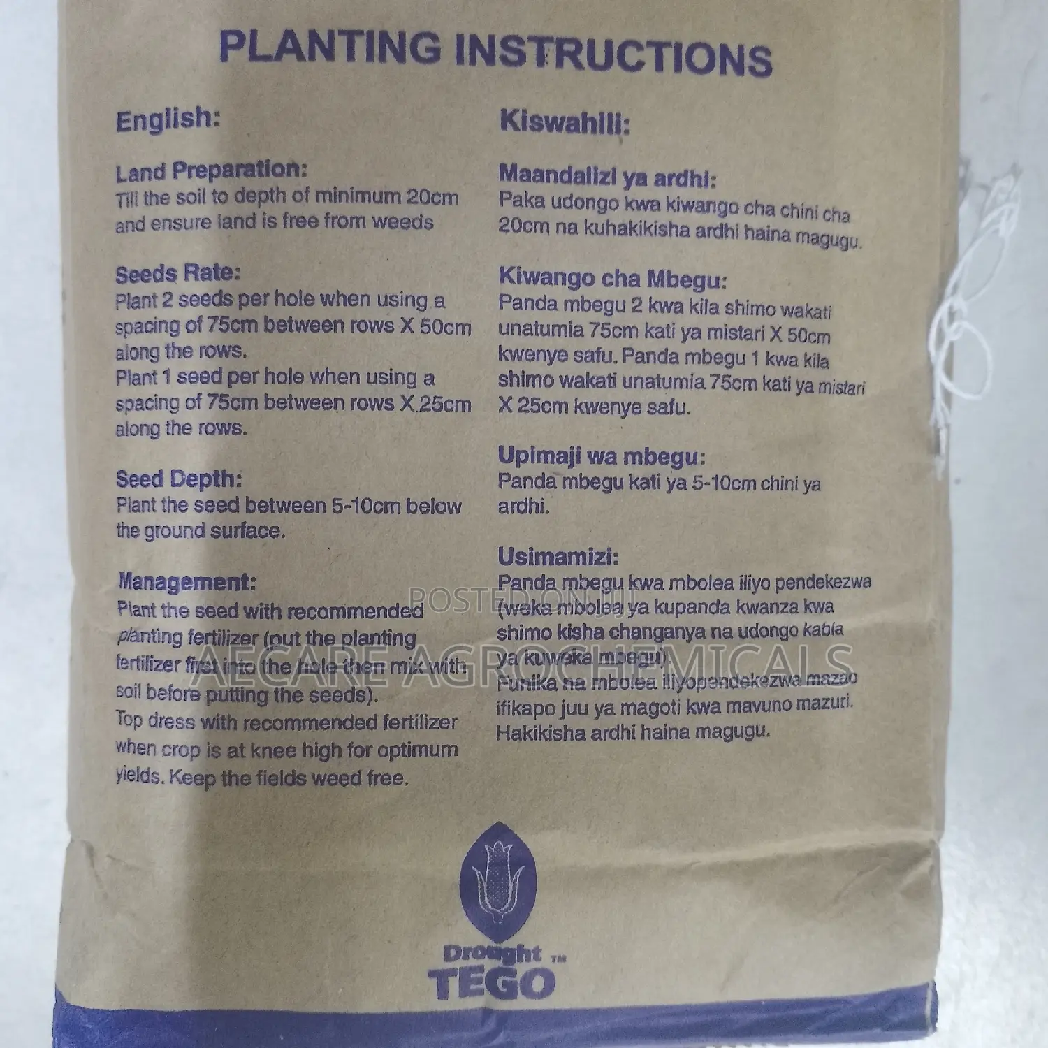Maize Tsavo We 4141 2kg Seeds High Yielding Medium Altitude