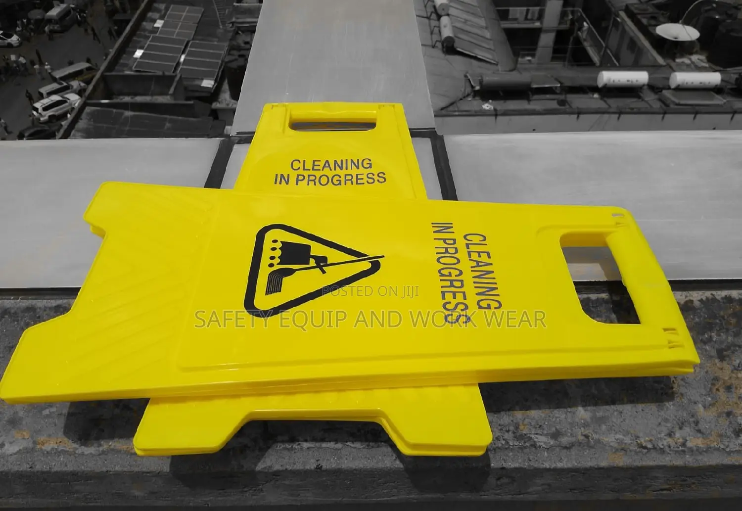 Cleaning In Progress Caution Sign- Outdoor Safety