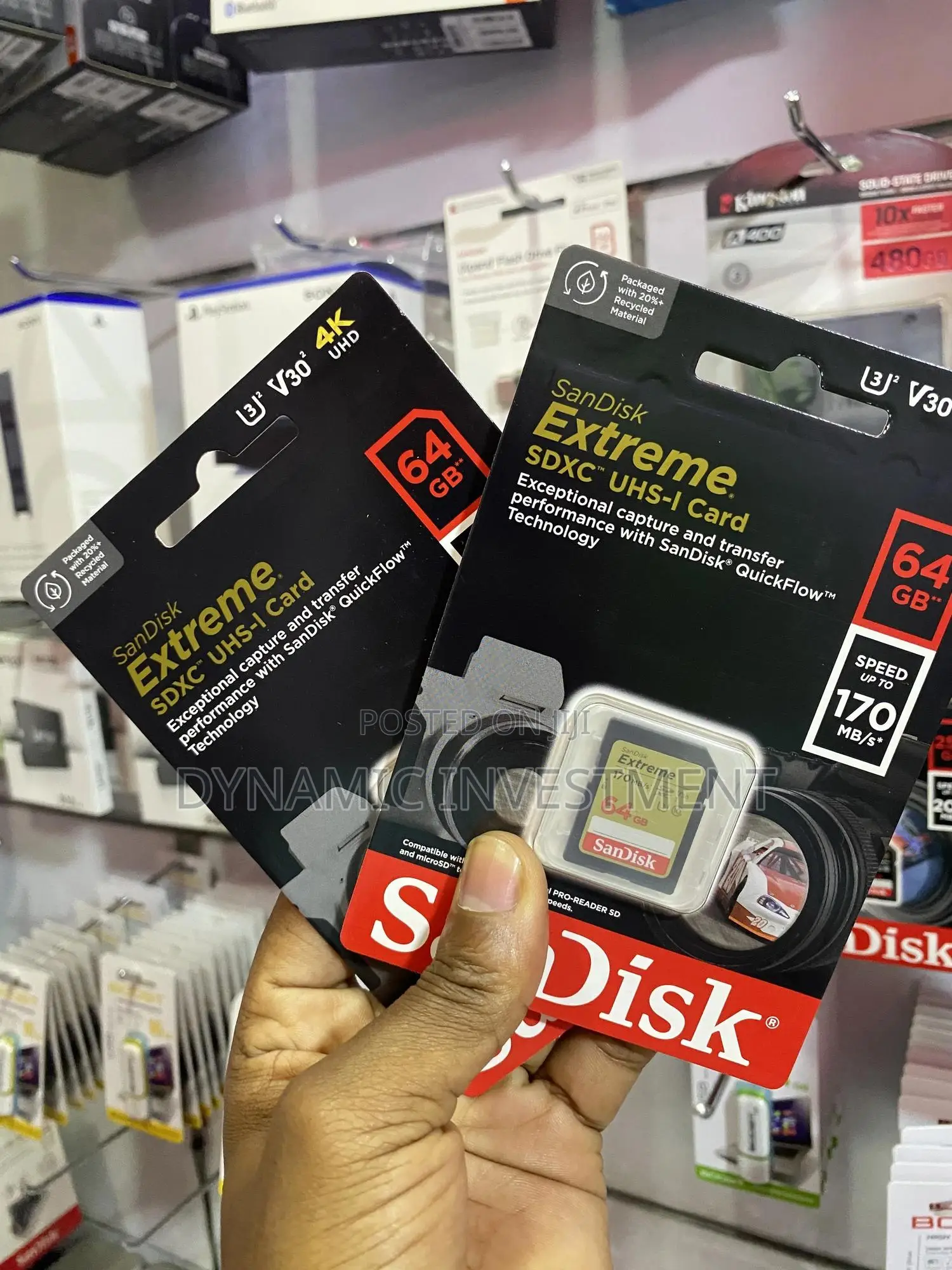 Sandisk 64gb Extreme SDHC Camera Memory Card 170 Mb/S