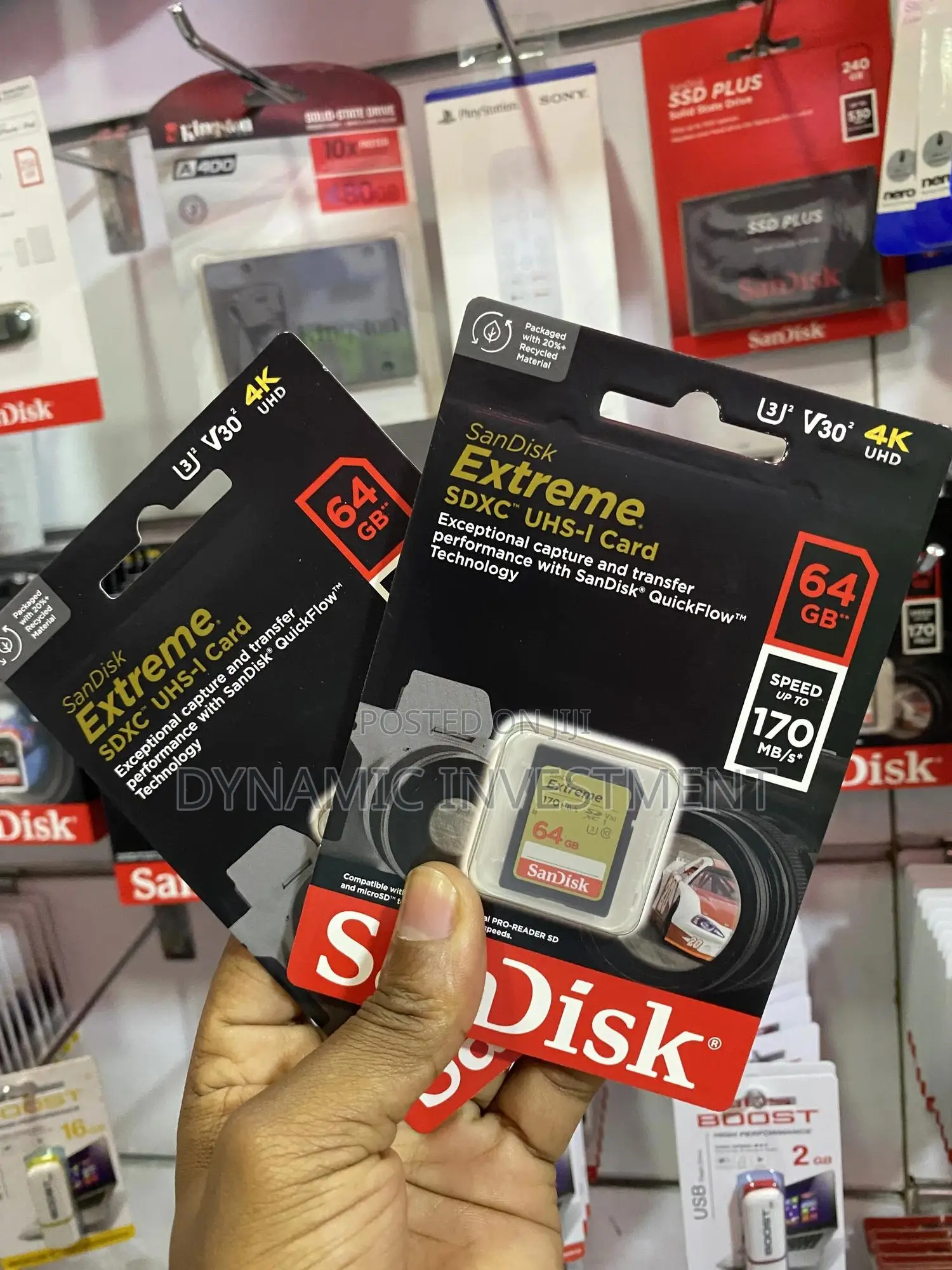 Sandisk 64gb Extreme SDHC Camera Memory Card 170 Mb/S