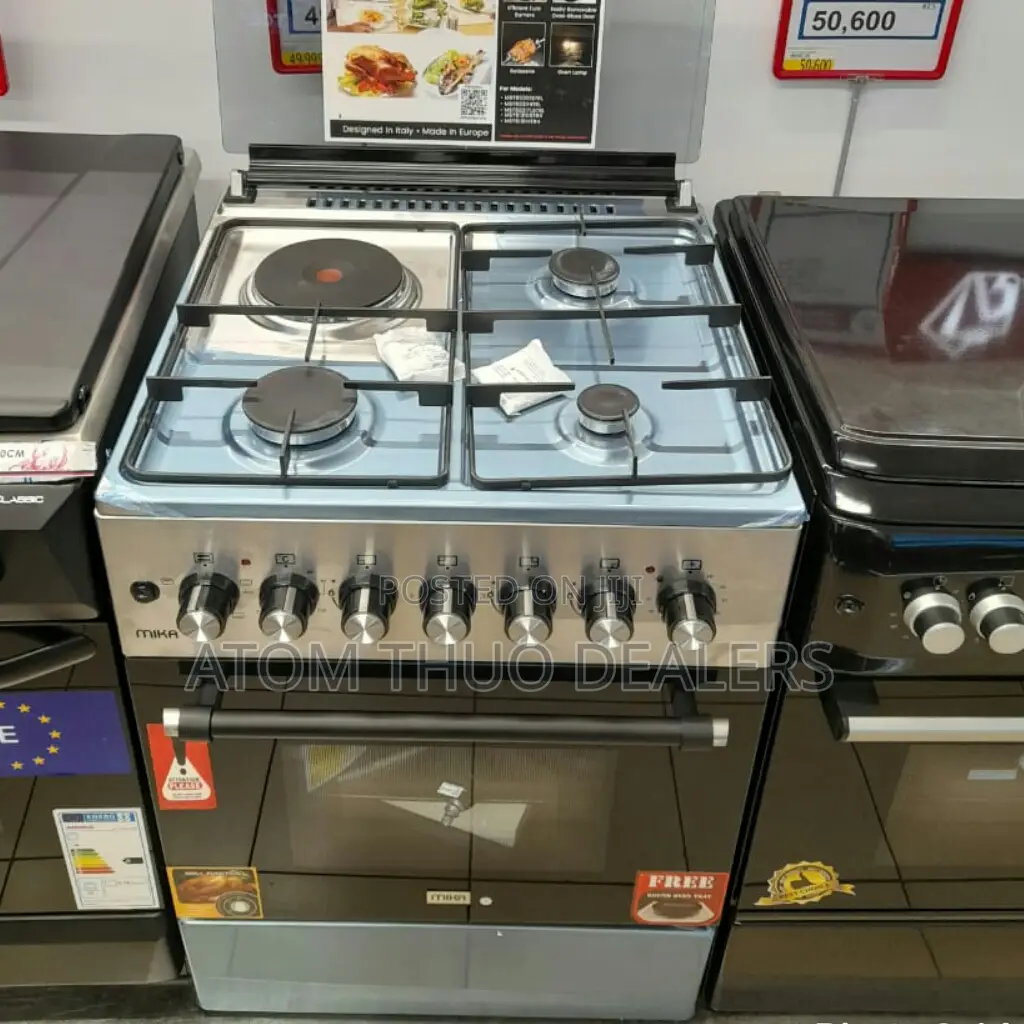 Silver 60*60 3+1standing Cooker With Electric Oven