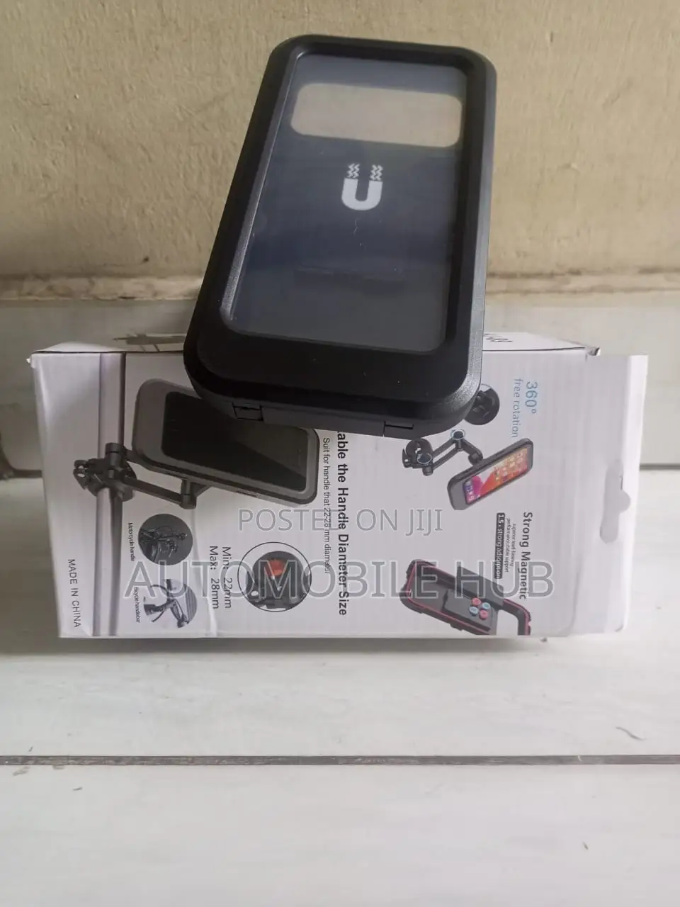 Water Proof Motorbike Phone Holder Black